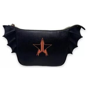 JEFFREE STAR Black Bat Wing Full Zip Makeup Bag Halloween Inspired 2021​​​